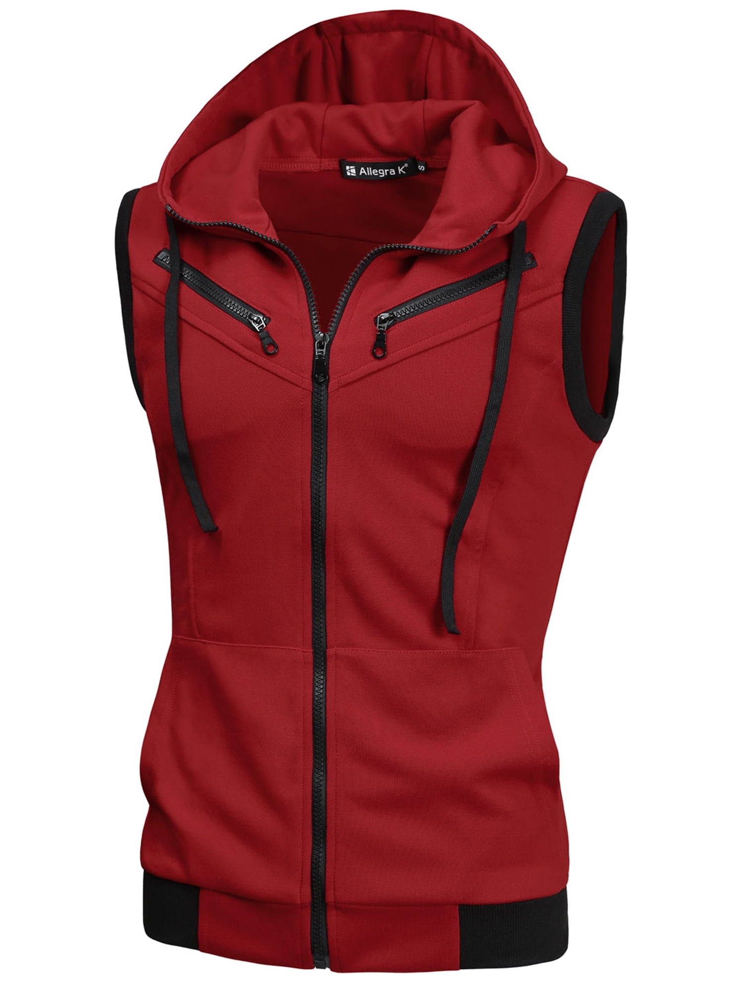 Lars Amadeus Men's Kangaroo Pocket Zip 
