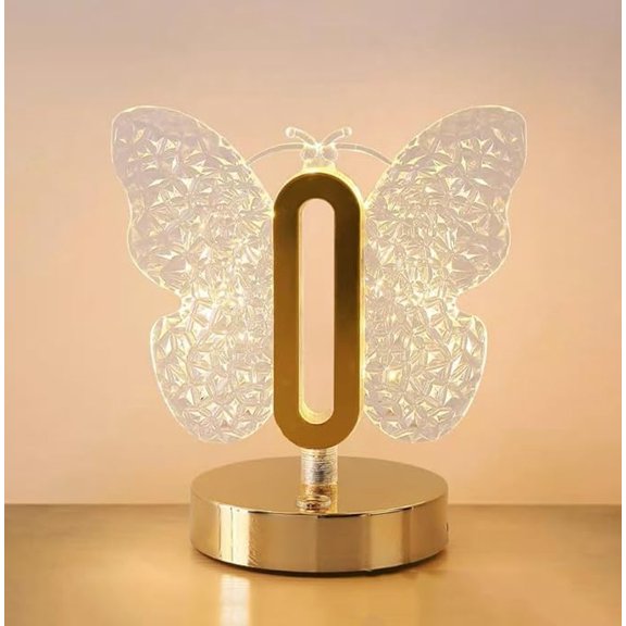 WE LED Moon LightCrystal Night Light, Decorative Star Lamp Office & Home Decor Rechargeable Night Light with Touch Control and USB