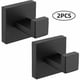 thumbnail image 1 of 2 Pieces Wall Hooks Towel Hooks Black 304 Stainless Steel Hooks Rustproof Hooks Waterproof Hooks Bathroom Accessories Pegs, Black, 1 of 4