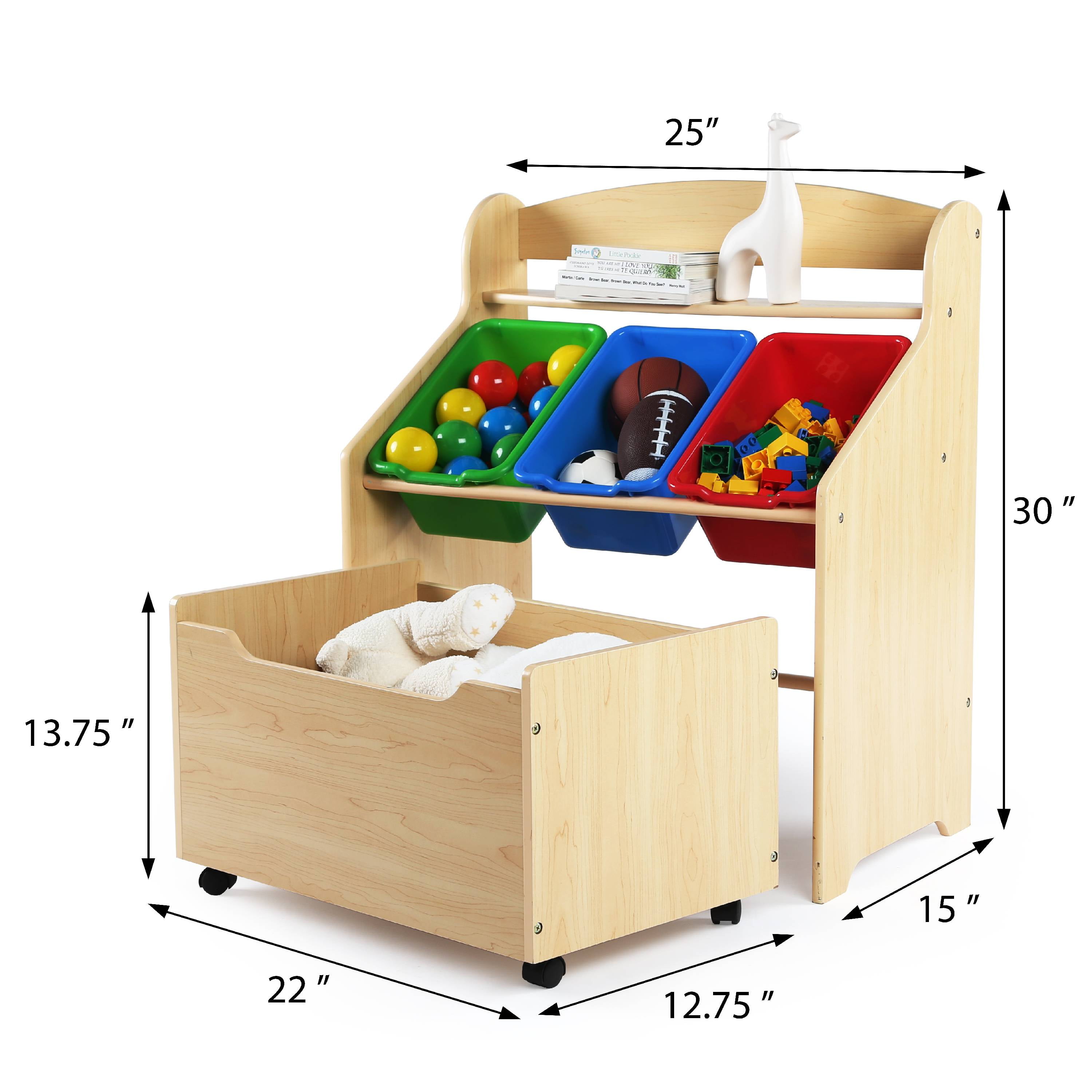 3 tier toy storage unit