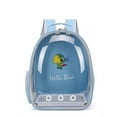 thumbnail image 1 of Panoramic Bird Carrier Backpack, Breathable Travel Cage with Perch for Cockatiels, Conures & Parakeets, 1 of 9