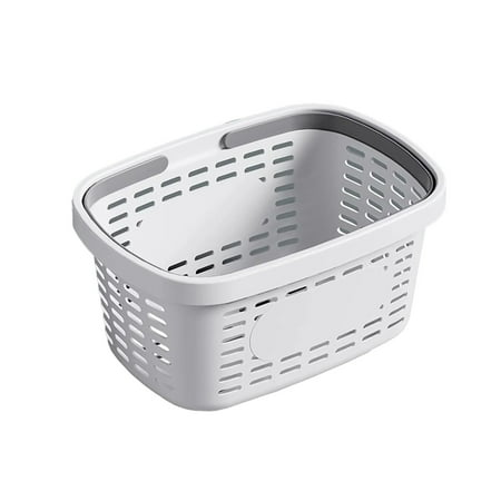 Clearance! RUIQPGRT Bathroom Storage Rack and Shower Shelf Dormitory Transparent Plastic Small Rectangular Utility Basket Bathroom Storage Cabinet Countertop Organizer Home Bathroom Decor