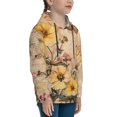 thumbnail image 3 of Kdxio Vintage Floral Butterfly Collage Pattern Boys Athletic Unisex Boys Girls Hoodie with Pocket Sweatshirts-Small, 3 of 6