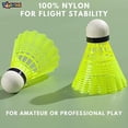thumbnail image 2 of Toyshine Nylon Badminton Shuttlecocks , Stable And Sturdy Shuttles | Green , Pack Of 36, 2 of 5