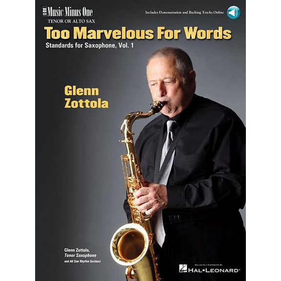 Too Marvelous for Words - Standards for Tenor Sax, Vol. 1 : Music Minus One Tenor Sax (Paperback)