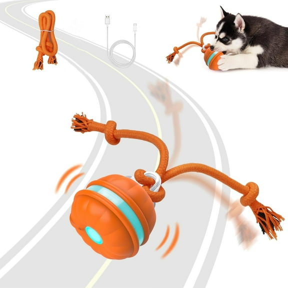 Pet Deluxe Interactive Dog Toys Ball, Fun Moving Motion Activated Dog Ball Toys to Keep Them Busy, Rechargeable Smart Automatic Rolling Dog Ball for Small Puppy Dogs