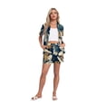 thumbnail image 2 of Asklazy Women's 2 piece beach Outfits Tropical Swimsuit Cover Up Kimono Beach Wear Set with Shorts Pockets,Mother‘s Day,XL, 2 of 7