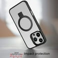thumbnail image 2 of For Apple iPhone 16 Pro Max (6.9") Magnetic Circle Kickstand with MagSafe Compatible Matte Skin Rugged Bumper Ring Holder Cover ,Xpm Phone Case [ Black ], 2 of 8