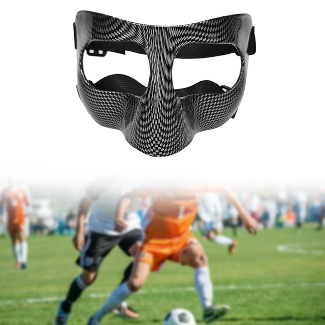 Protector facial de baloncesto,Protector nasal para la cara,ideal para deportes de baloncesto,Protector facial transparente para nariz rota,Protectores de boxeo y béisbol que cubren la