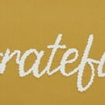 thumbnail image 4 of VCNY Home Grateful 14" x 20" Honey Gold Sentiment Embroidered Cotton Decorative Pillow, 4 of 5