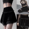 thumbnail image 1 of Txlixc Falda con bordado cruzado para mujer Falda elegante con ribete de encaje para mujer Txlixc Sexy, 1 of 7