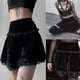 thumbnail image 1 of Txlixc Falda con bordado cruzado para mujer Falda elegante con ribete de encaje para mujer Txlixc Sexy, 1 of 7