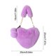 thumbnail image 3 of Bolso bandolera de piel sintética con forma de corazón para mujer | Lindo bolso de hombro mullido con correa de cadena | Bolso de mano suave y afelpado para uso diario, 3 of 6