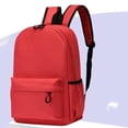 thumbnail image 2 of Classic Solid Color Backpack, Lightweight Nylon Daypack, Simple Casual Rucksack, Water Resistant Carry Knapsack, Front Pocket Storage Backpack, Minimalist Travel Backpack for Outdoor Activities, 2 of 6