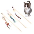 thumbnail image 2 of Cat Wand, Training Playing Toy Interactive With Small Bell 3pcs Wand Cat Teaser Stick Cat Stick, For Cats Dogs, 2 of 8