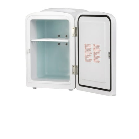 Gourmia Portable 6 Can White Mini Fridge