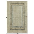 thumbnail image 3 of Casavani Handblock Printed Living Room Carpets Beige Cotton Home Decor Kilim 9x12 feet, 3 of 5