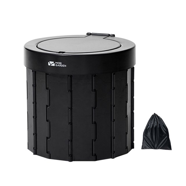 Baño Al Aire Libre Inodoro plegable portátil al aire libre para camping, senderismo, viajes, playa (negro) Tmvgtek Para Estrenar