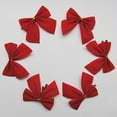 thumbnail image 3 of Norbi 24 Pcs Christmas Bows Decoration Christmas Tree Small Bow Ornaments 2.36 Inch Wreaths Bows Christmas Tree Bowknot for Holiday Home Party Supplies, 3 of 6