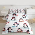 thumbnail image 2 of Homewish Kawaii Antarctic Penguin Bedding Comforter Set, Cartoon Winter Animal Twin Comforter Sets, Teens Kids Boys Girls Reversible Bedding Set, Luxury Bedroom Decor, 2pcs, 2 of 8