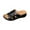 Black, variant on Busydd Women's Sandals Comfortable Soft Sole Open Toe Wedge Sandals for Women Casual Fashion Beach Slip on Summer Shoes for Women 9.5