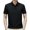 Black, variant on WREESH Men's Solid Henley Shirts Button-Loose Casual Short Sleeve Shirt a Classic Solid Color Top for Men's Daily Wear Black