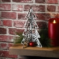 thumbnail image 3 of National Tree Company Christmas Tabletop Decoration, Silver, Christmas Trees, Wood, Set of 2, 10 inch and 7 inch, 3 of 4