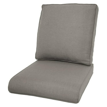 Patio Cushions for Outdoor Furniture - High Back and Deep Seating Outdoor Cushion for Patio Chairs Sofa Couch Loveseat Water Resistant(Grey/1 Set/No Button)
