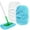 1+1 Pack, Blue+White, variant on DR DAPPER Reusable Microfiber Wet Mop Pads Compatible with SwifferSweeper Mop, 5 Pack, Green (Mop is Not Included)
