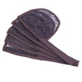 thumbnail image 3 of 5pcs Hair Net for Making Base Poney Tail Wig Ponytail Weaving Net Wig Caps Hair Accessories brown, 3 of 9
