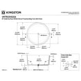thumbnail image 4 of Kingston Brass VRTRO515224 51-Inch Solid Surface Round Double Ended Freestanding Tub with Drain in Matte White, 4 of 10
