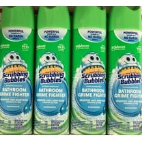 Scrubbing Bubbles Disinfectant Bathroom Grime Fighter Aerosol, Rainshower, 20oz 4 Pack
