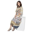thumbnail image 5 of Gypsie Blu Women Plus Size Kaftan Dress Casual Maxi Evening Caftan Summer Dresses Online, 5 of 7