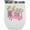 White, variant on We Are a Perfect Match, Funny Retro Valentine's Day Pun Art Merch Gift, White 12oz Wine Tumbler