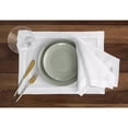 thumbnail image 2 of Solino Home Linen Placemats Set of 4 - Double Hemstitch White Placemats 14 x 19 Inch - 100% Pure Linen Table Place Mats for Winter, Mothers Day, Spring, Easter, 2 of 4