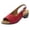 Red, variant on ZTTD Sandals for Women Elegant Comfortable Open Toe Low Heel Sandals Khaki