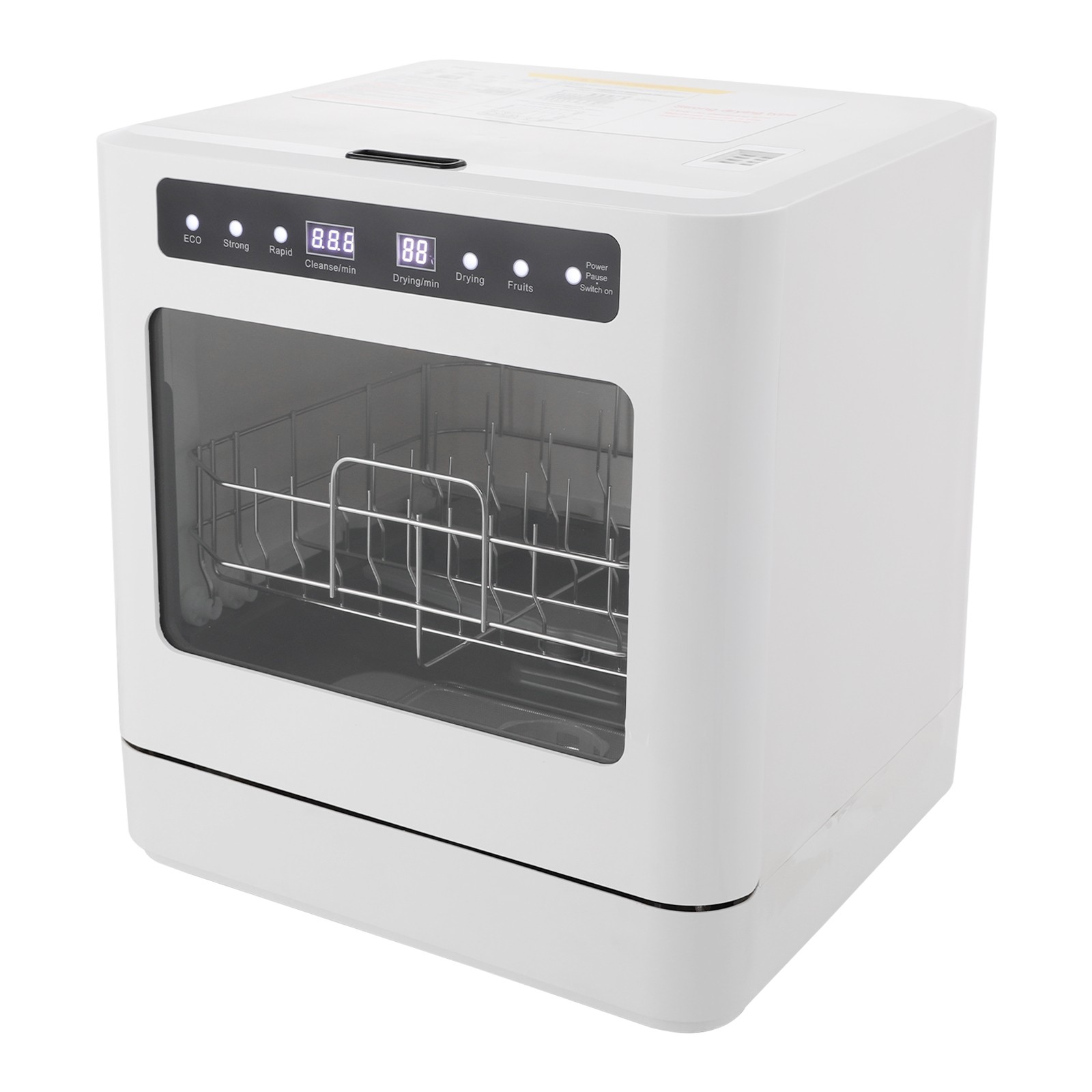 110V 800W Portable Mini Dishwasher, Countertop Dishwasher, Household Mini Dishwasher 6.8L