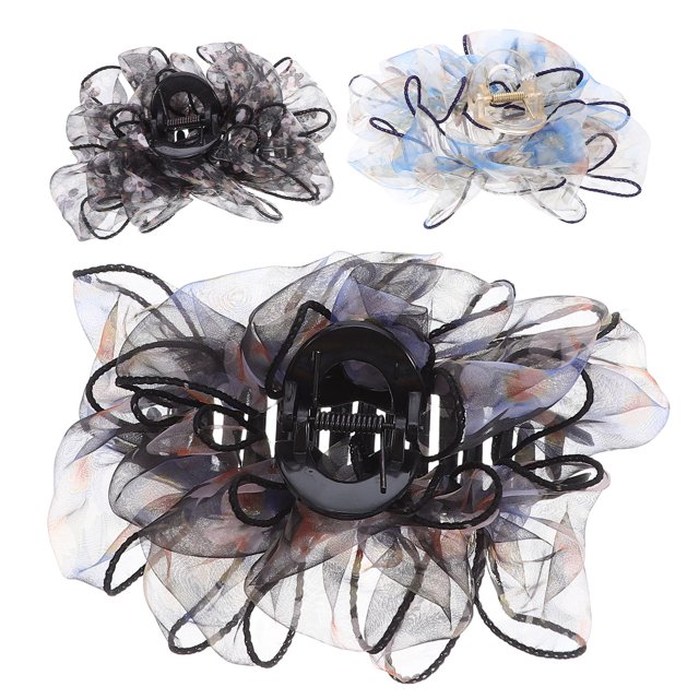 unbranded 3Ud Accesorios Para Con Clip De Garra Floral Para Peinados Rápidos Y
