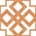 thumbnail image 6 of Ekena Millwork 7 3/8"W x 7 3/8"H x 1/4"T Extra Small Blendon Decorative Fretwork Wood Wall Panels, Cherry, 6 of 6