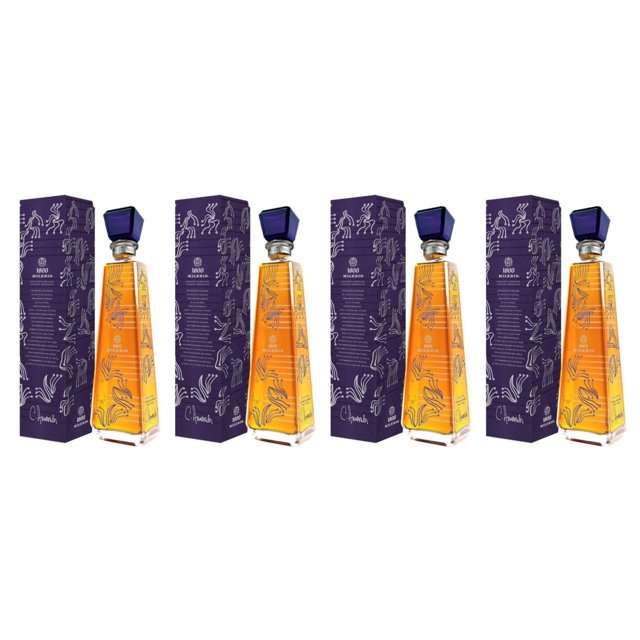 Pack de 4 Tequila Cuervo 1800 Milenio Ex Añejo Carlos 700 ml