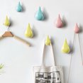 thumbnail image 2 of CSChome Hanger Hook Punch free Hanger Hook: Space saving Traceless Strong Load bearing Water Drop Shape Design for Home Use, 2 of 6