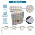 thumbnail image 6 of Table Runner - 72 Inch Long, Easter Kitchen Dining Table Runner Dresser Scarves, Colorful Checkered Plaid Spring Gingham Textured Farmhouse Decor for Coffee Tables Wedding Party Banquet, 6 of 8