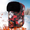 thumbnail image 2 of Generic Ladies' Winter Ear Flap Beanie With Face Cover Adult Winter Outdoor Camouflage Neck Protection And Windproof Warm Riding Hat Men And Women Vintage Knit Hat, 2 of 3