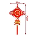 thumbnail image 3 of Nudo chino, amuleto de la suerte del Feng Shui chino, nudo misterioso con colgante de amuleto de la suerte A, 3 of 5