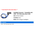 thumbnail image 2 of Headlight Connector - Compatible with 2008 - 2019 Mercedes-Benz C300 2009 2010 2011 2012 2013 2014 2015 2016 2017 2018, 2 of 2