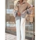 thumbnail image 2 of Suéter elegante con lentejuelas para mujer, cárdigan de punto holgado de manga larga de lurex con cremallera para mujer, abrigo de otoño 2023 para mujer, 2 of 5