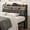 Black & Grey, variant on Queen Headboard Only with Storage, Upholstered Headboards for Queen Size Bed with LED Light, Charging Station, Height Adjustable, Sturdy and Stable Headboard, Black & Grey