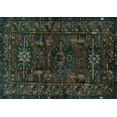 thumbnail image 1 of Ahgly Company Machine Washable Indoor Rectangle Persian Turquoise Blue Traditional Area Rugs, 7' x 10', 1 of 4