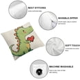 thumbnail image 4 of Acheng Throw Pillow Cover, Rawr Means I Love You In Dinosaur, Soft Decorative Pillowcases Sleeper Cushion Covers for Couch Bed Sofa, Ideal Cushion Covers Gifts for Friends Family Colleagues  White, 4 of 6