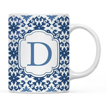

Koyal Wholesale Ceramic Coffee Mug Moroccan Monogram D